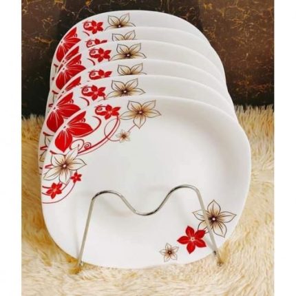 Set Of 6 Beautiful Dinner Serving Ceramic Plates