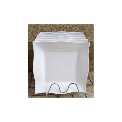 Square Melamine Plates Dinner Set -6pcs