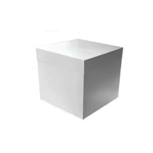 Tall White Cake Box with Lid 1kg – 10 x 10 x 10"