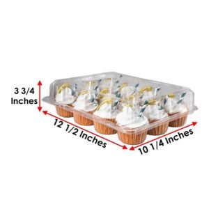 Clear 12-Cup Cupcake Container with Dome