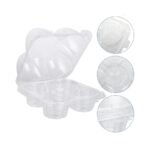 Clear 4-Cup Cupcake Container with Dome