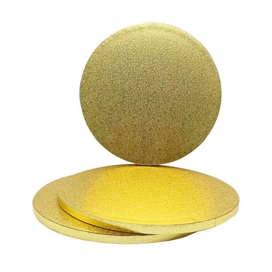 Round Gold Cake Drum 12" (2kg)