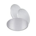 Round Silver Cake Drum 14"