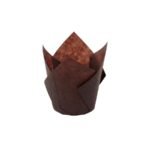 Brown Tulip Muffin Cases