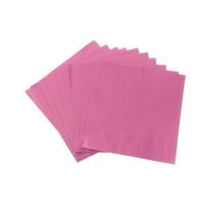 Rose Pink Foil Chocolate Wrappers 10 x 10cm