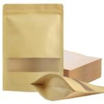 Kraft Ziplock Stand-Up Bag 1kg – 20 x 30cm