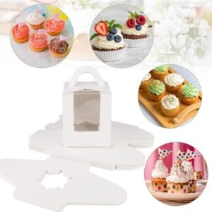 White Single Cupcake Box