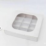 White 12-Hole Chocolate Box