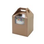 Tall Kraft Window Cake Box 3kg – 14 x 14 x 16"